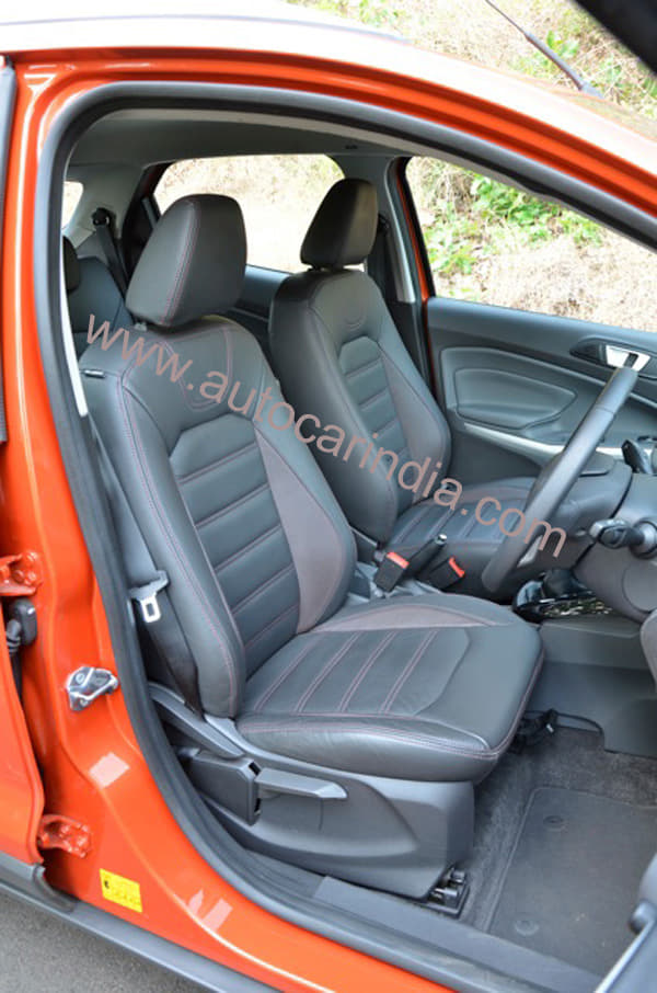 Front seats very comfy with good side bolstering.